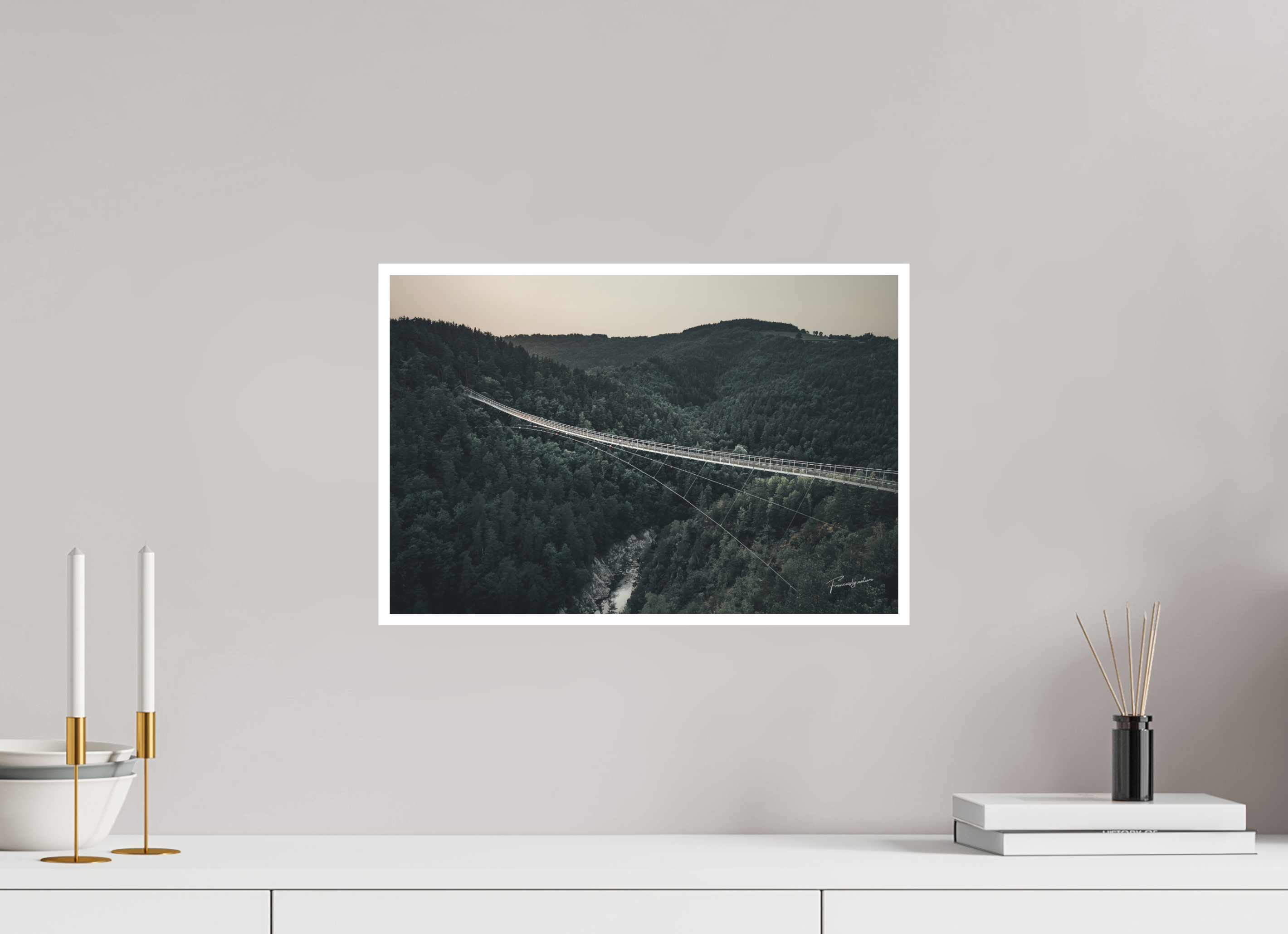 45 x 30 cm, Tirage FineArt avec marge blanche Entre Ciel et Rivière