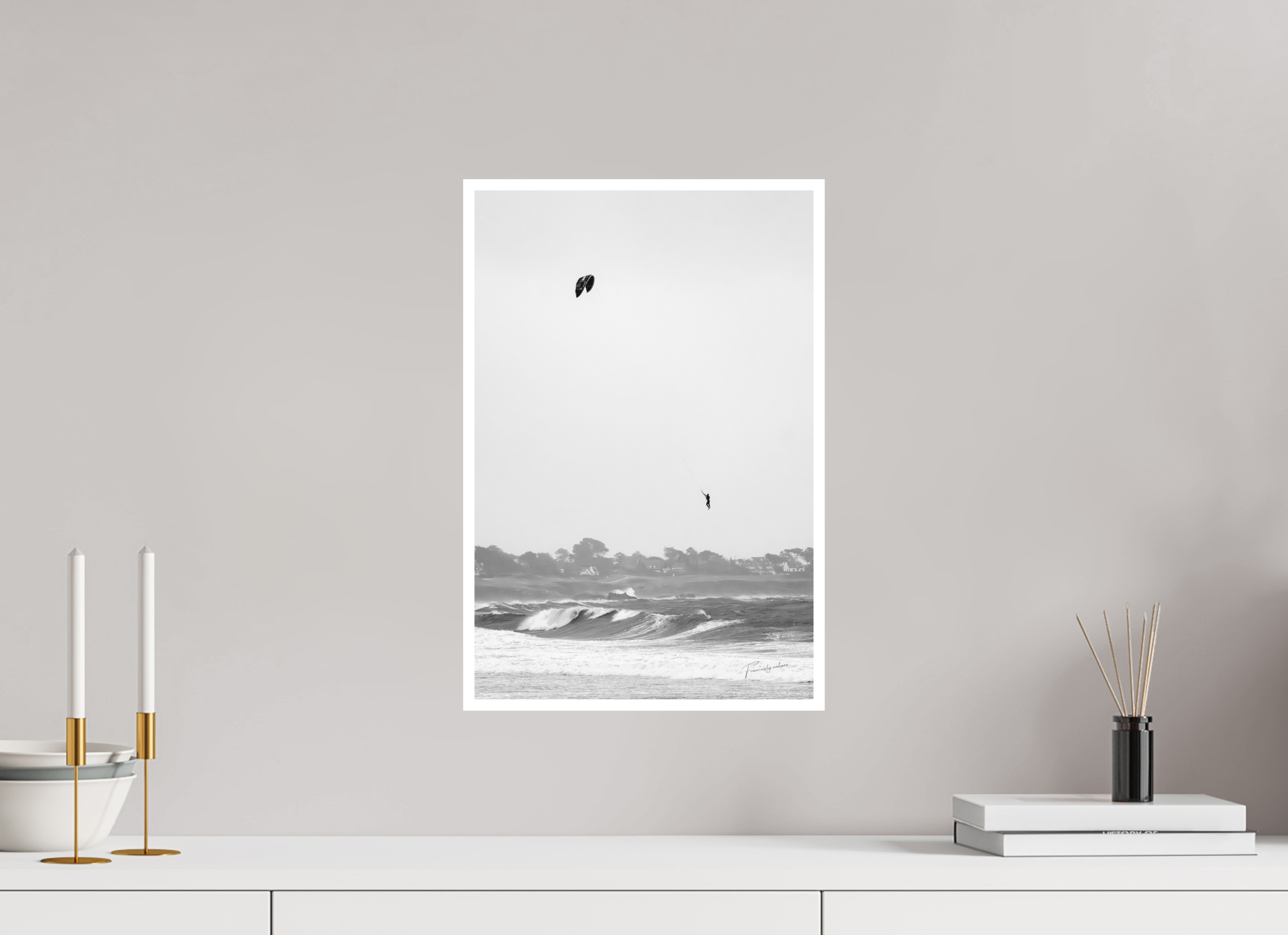 30 x 45 cm, Tirage seul Bright White 1cm L'Envol Libre