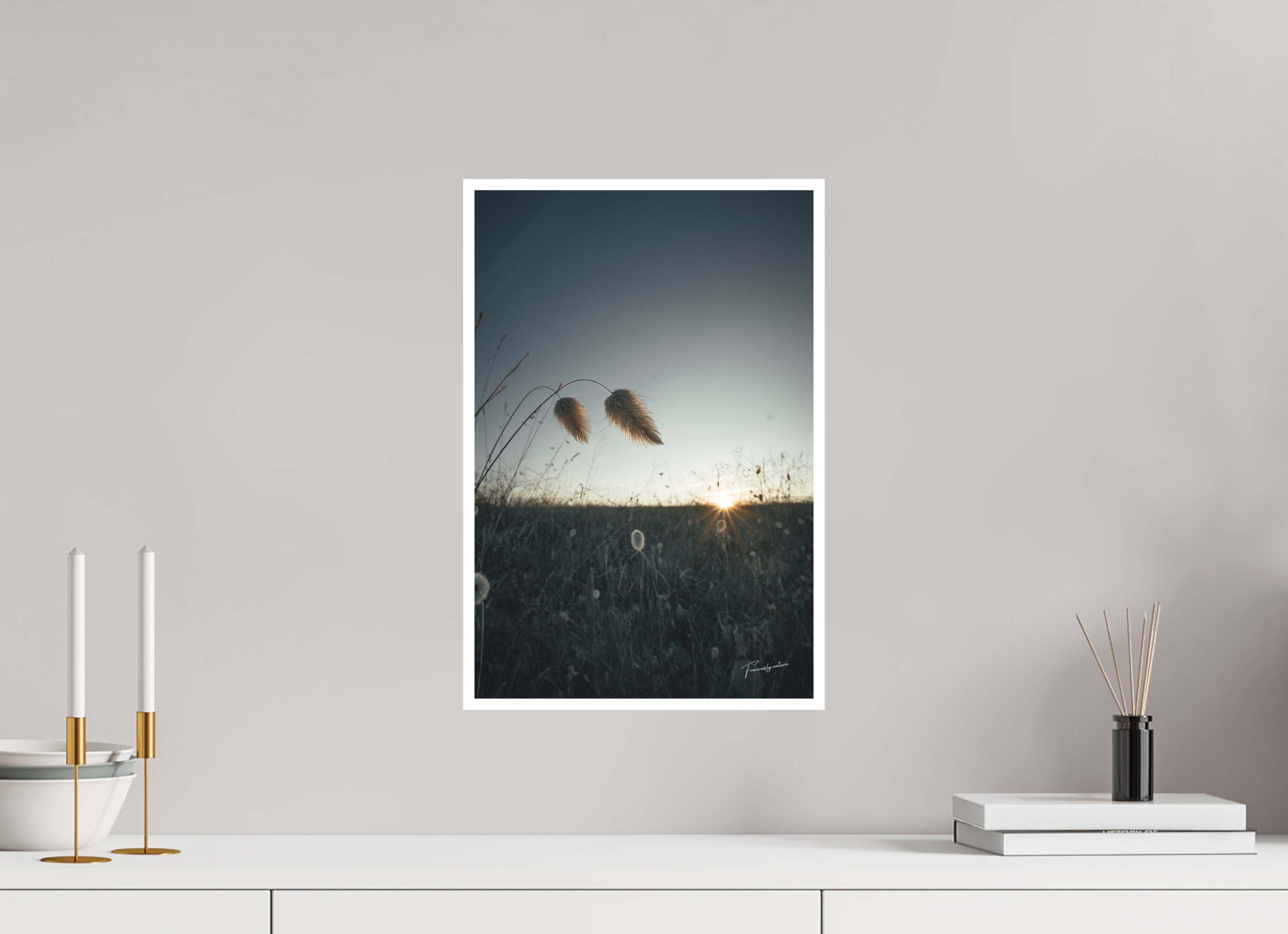 30 x 45 cm, Tirage FineArt avec marge blanche La Douceur du Rivage