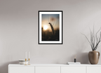 40 x 60 cm, Tirage FineArt + Cadre en chêne noir L'Or du Soir
