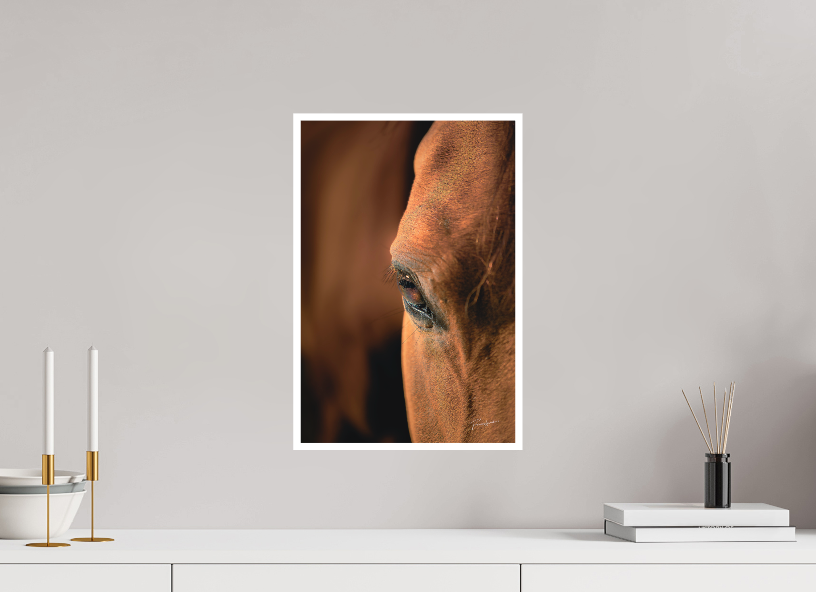 30 x 45 cm, Tirage seul Bright White 1cm L'Écho de l'Âme